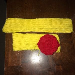 Scarf and headwarmer set